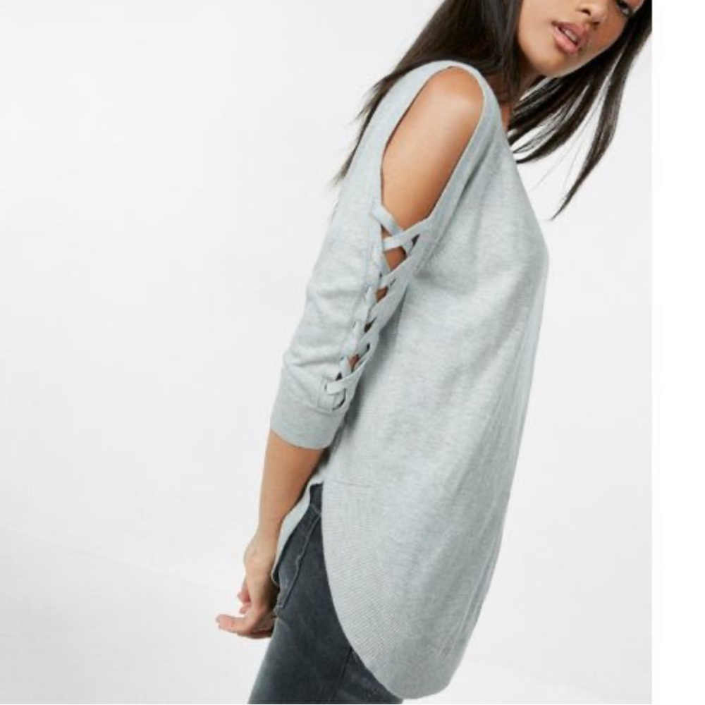 Express Cold Shoulder Sweater
